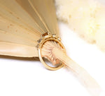 Marigold Five Graduated Champagne Diamond Ring Size 6 Ready to Ship