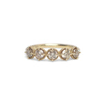 Marigold Five Champagne Diamond Ring Size 6