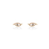 'Golden eye' beaded stud earrings - LEL JEWELRY