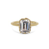 Jasmine Emerald cut Engagement Ring Hidden Diamonds