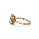Jasmine Emerald cut Engagement Ring Hidden Diamonds