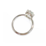 Jasmine Oval Diamond Engagement Ring Hidden Diamonds
