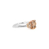 Kate Three Stone Champagne Diamond Ring Size 6 Ready to Ship