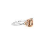 Kate Three Stone Champagne Diamond Ring Size 6 Ready to Ship