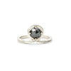 Passage Medium White Gold Black Diamond Ring Size 6