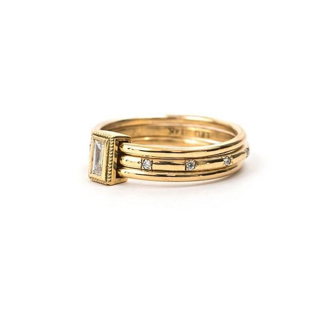 Rev Starstruck Baguette Diamond Band Size 5.75-6