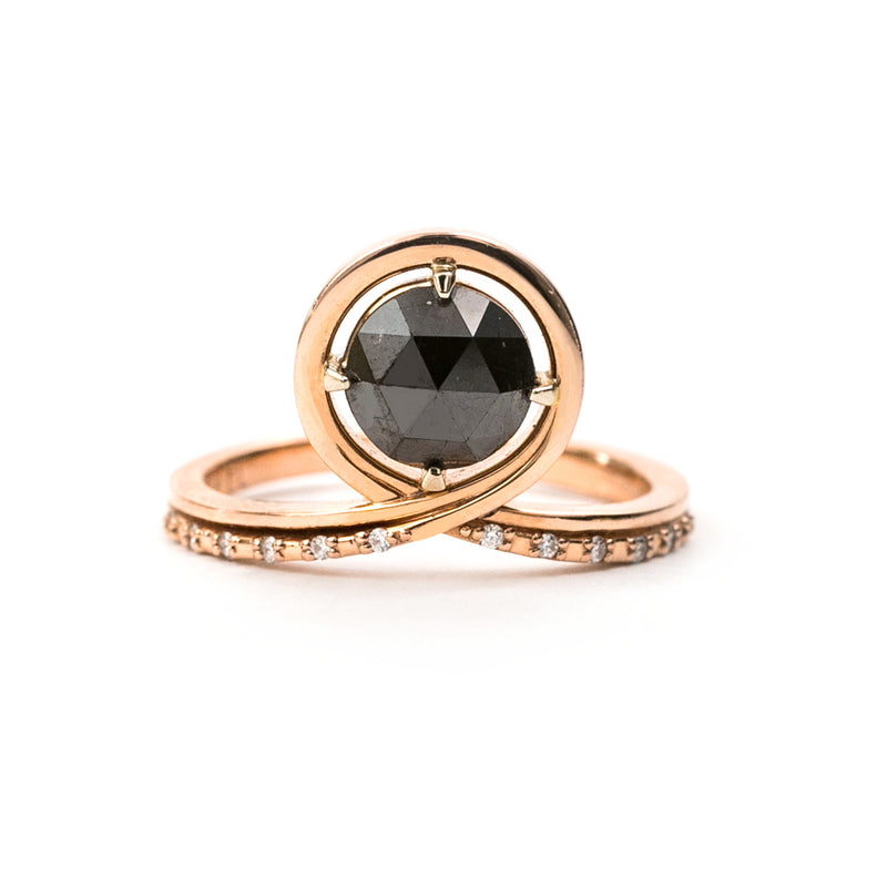 Passage Large Tiara Black Diamond Ring