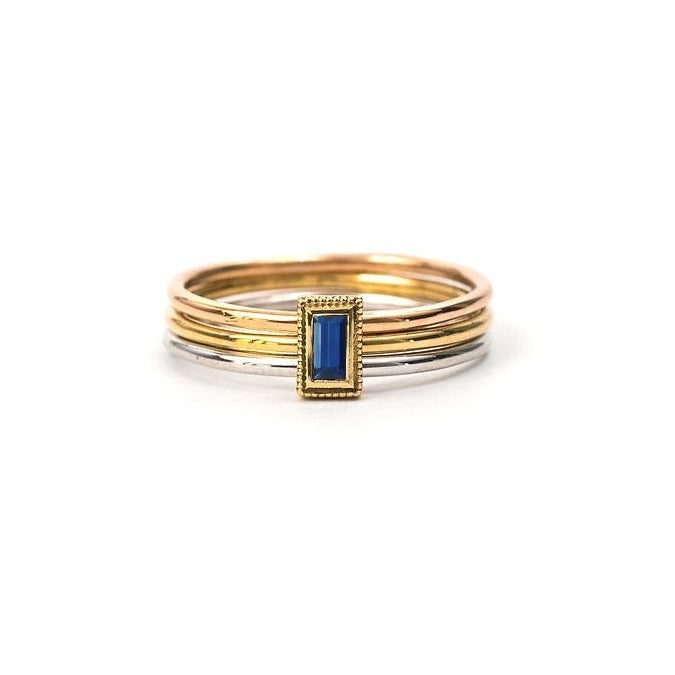 Rev Trinity Blue Sapphire Band