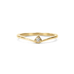Shield Diamond Ring