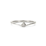 Shield Diamond Ring