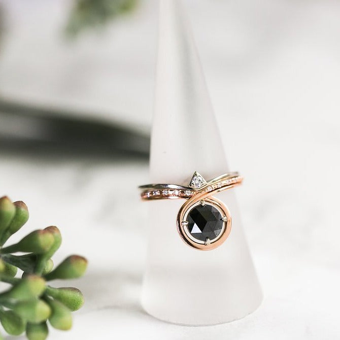 Shield Diamond Ring