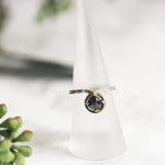 Passage Medium White Gold Black Diamond Ring Size 6