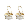 Moonstone Laurel Gold Earrings