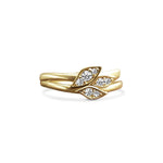 Leaf and Branch Diamond Gold Ring