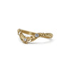 Lily Tulip Curved Diamond Ring