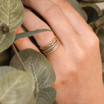 Wheat Carved Eternity Band