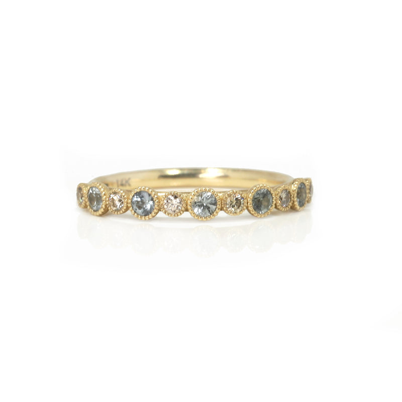Marigold pods sapphire and champagne diamond ring ELFJ