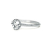 Marigold Solitaire Rose Cut Moissanite Ring Size 6