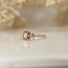 Kate Three Stone Champagne Diamond Ring Size 6 Ready to Ship