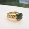 Oval Emerald Gold Ring - LEL JEWELRY