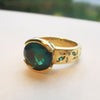 Oval Emerald Gold Ring - LEL JEWELRY