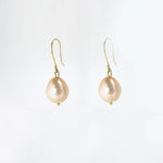 Gold Pearl Drop Earrings
