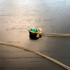 Put a Bow on It - Malachite Gold Necklace
