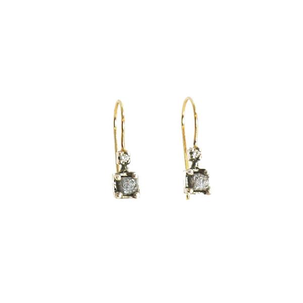 'Raw & Refined' Diamond Earrings - LEL JEWELRY
