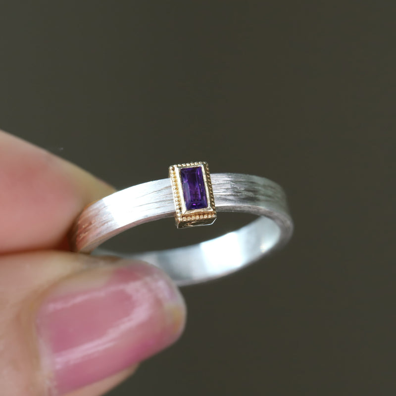 Custom Rev Ring Amethyst
