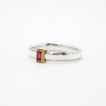 Rev Two Tone Silver and Gold Rolling Ring