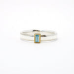 Rev Two Tone Silver and Gold Rolling Ring