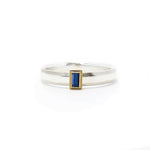 Rev Two Tone Silver and Gold Rolling Ring