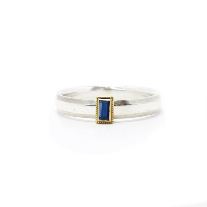 Rev Two Tone Silver and Gold Rolling Ring