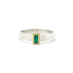 Rev Gold and silver Rustic Rolling Ring