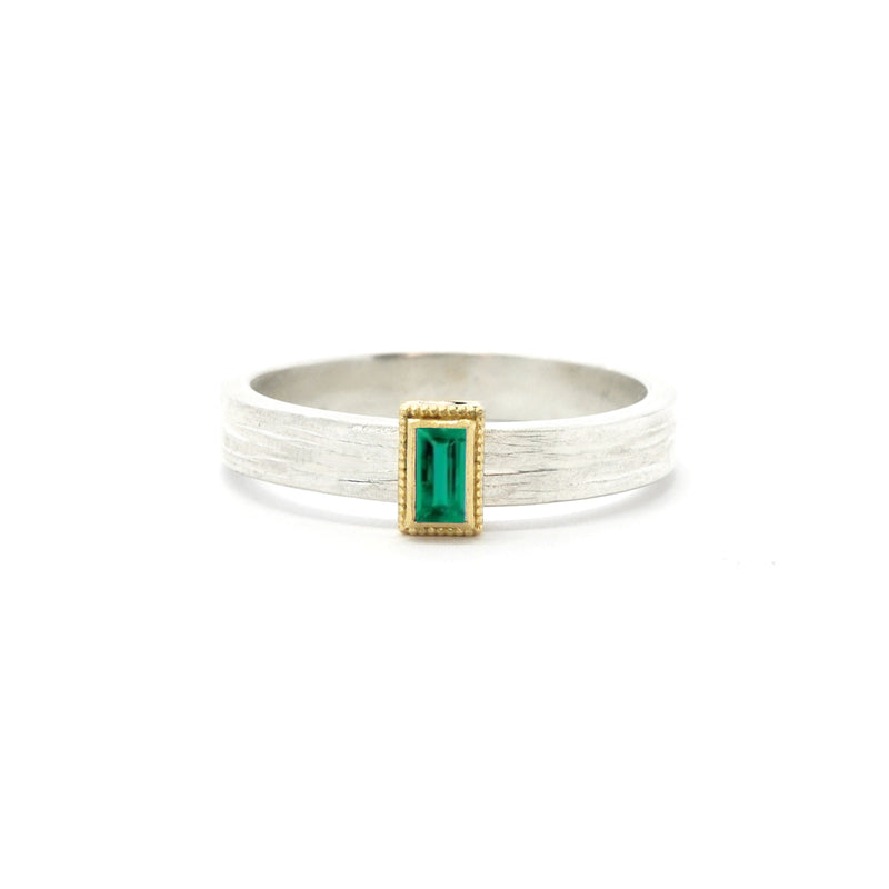Rev Gold and silver Rustic Rolling Ring