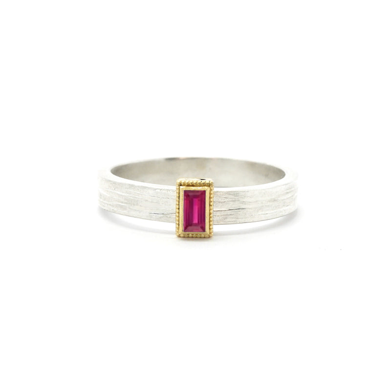 Rev Gold and silver Rustic Rolling Ring