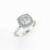Flora Halo Diamond Ring Setting