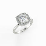 Flora Halo Diamond Ring Setting