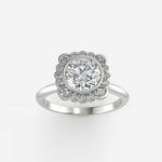 Flora Halo Diamond Ring Setting