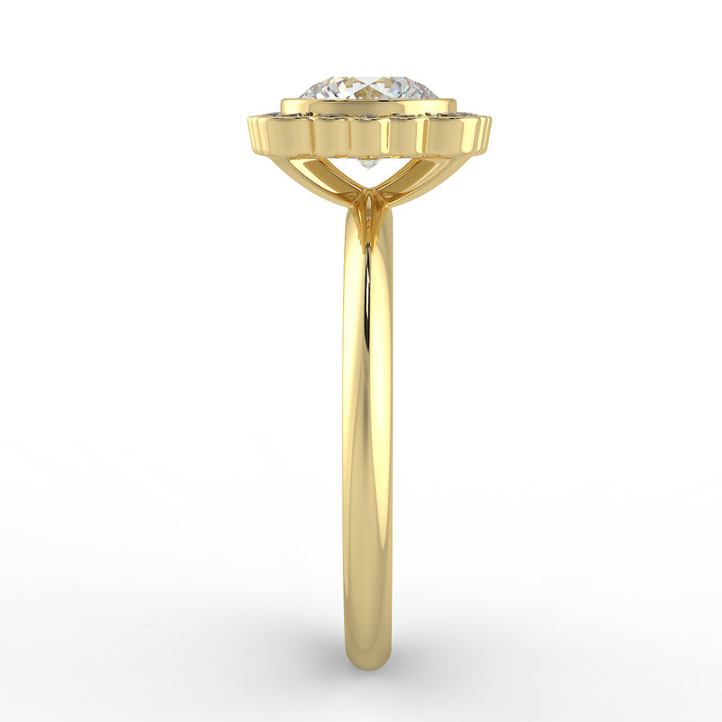 Flora Halo Diamond Ring Setting