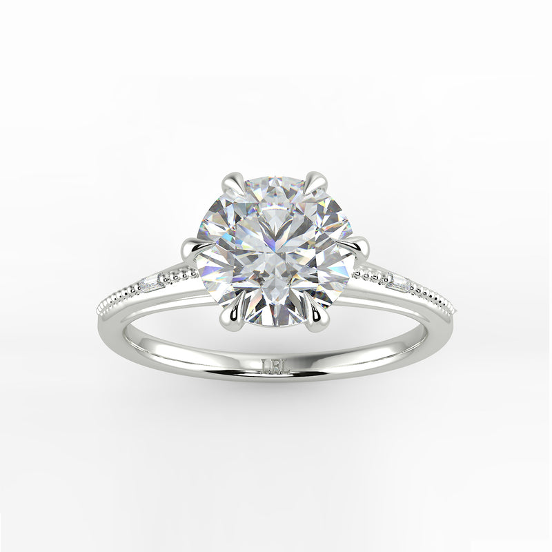 Regency Round Diamond Engagement Ring Setting