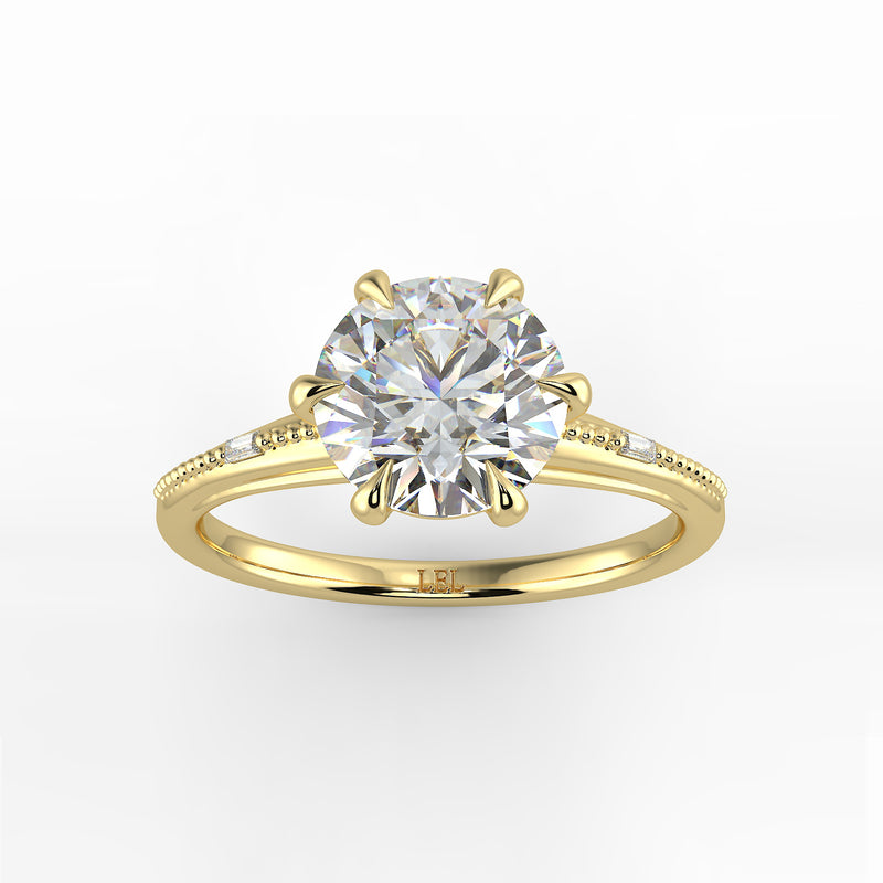Regency Round Diamond Engagement Ring Setting
