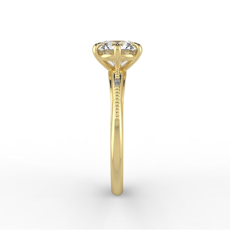 Regency Round Diamond Engagement Ring Setting