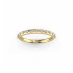 Belle Round Diamond Shared Beaded Ring