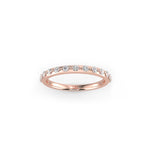 Belle Round Diamond Shared Beaded Ring