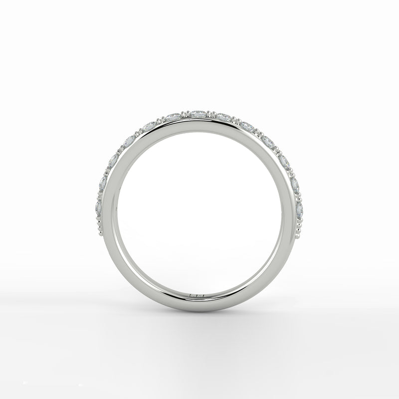 Belle Round Diamond Shared Beaded Ring