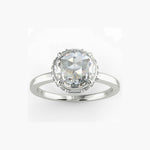 Pave Deco Rose Cut Diamond Ring