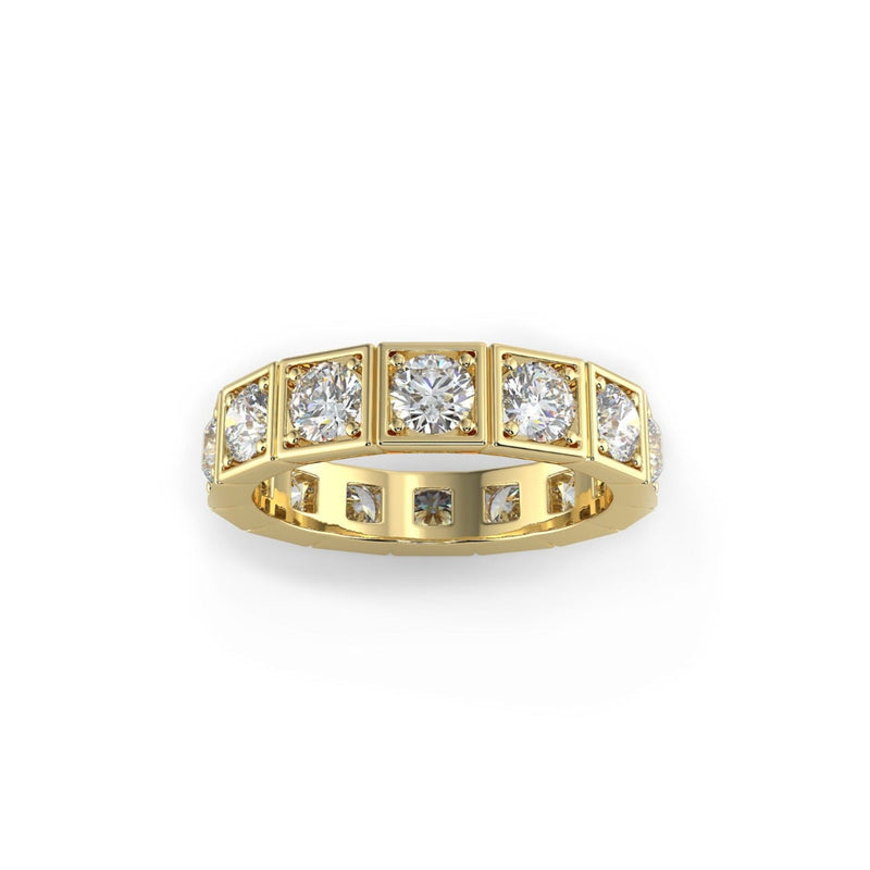 Deco Diamond Eternity Band