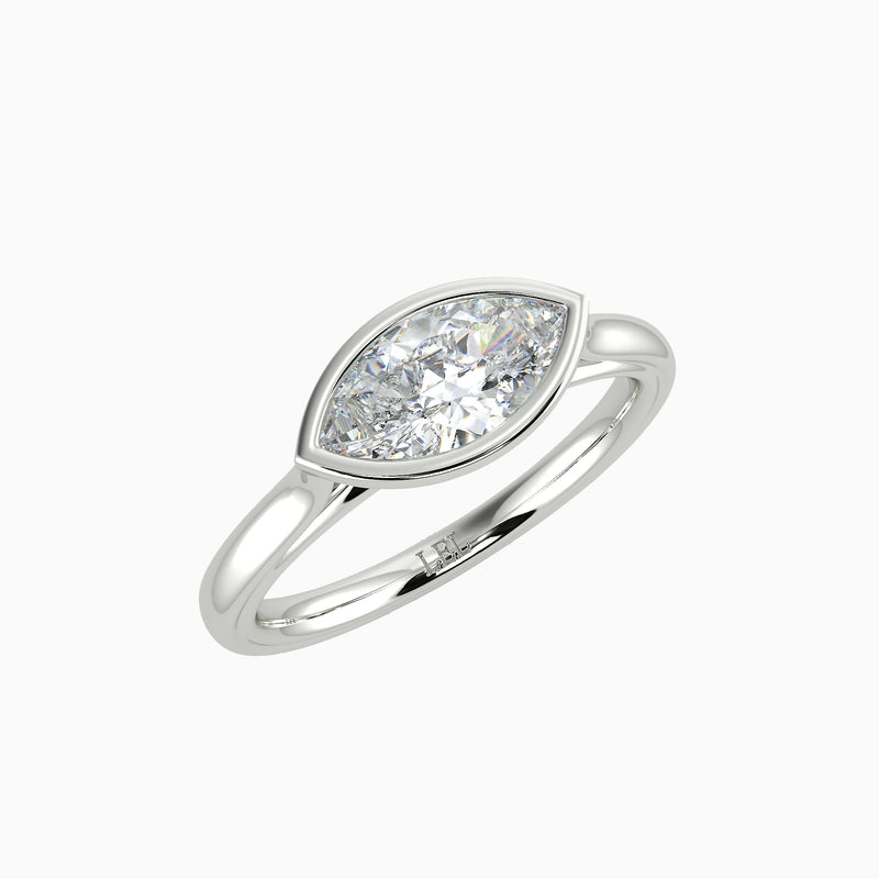 Tempest Marquise Bezel Set Diamond Ring