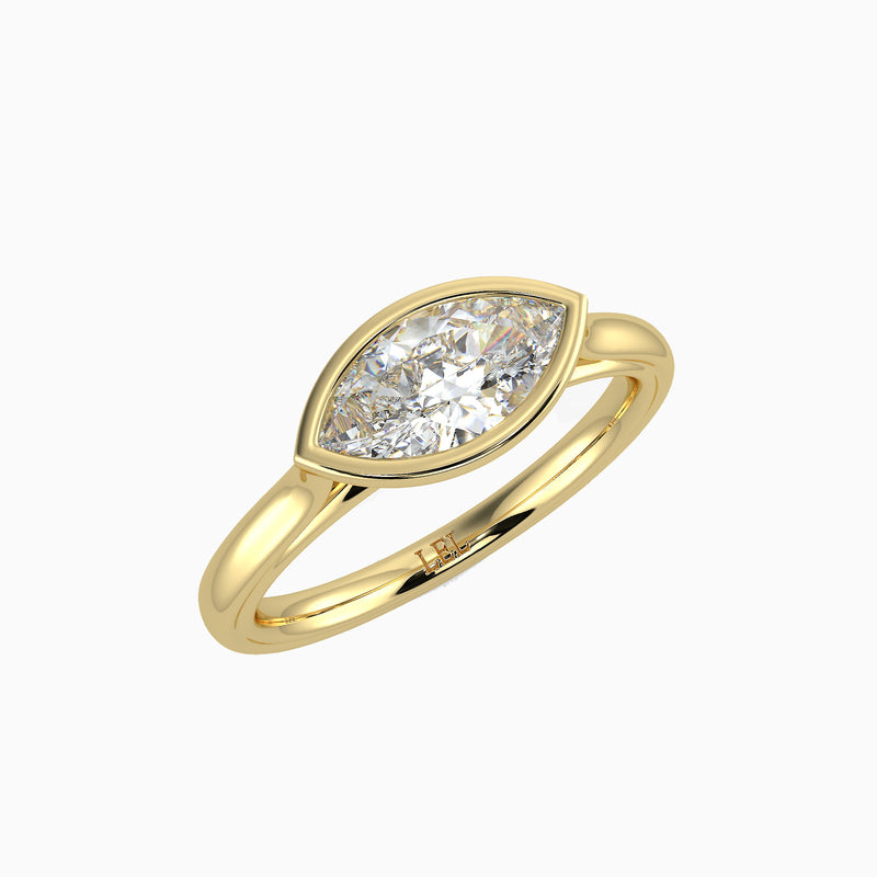 Tempest Marquise Bezel Set Diamond Ring